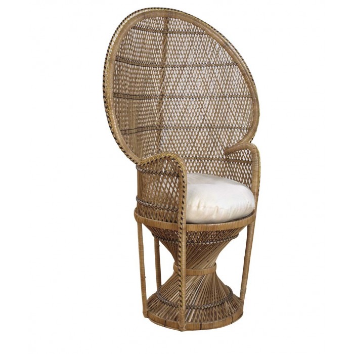 Olive Juice Crush 1960's Peacock Chair