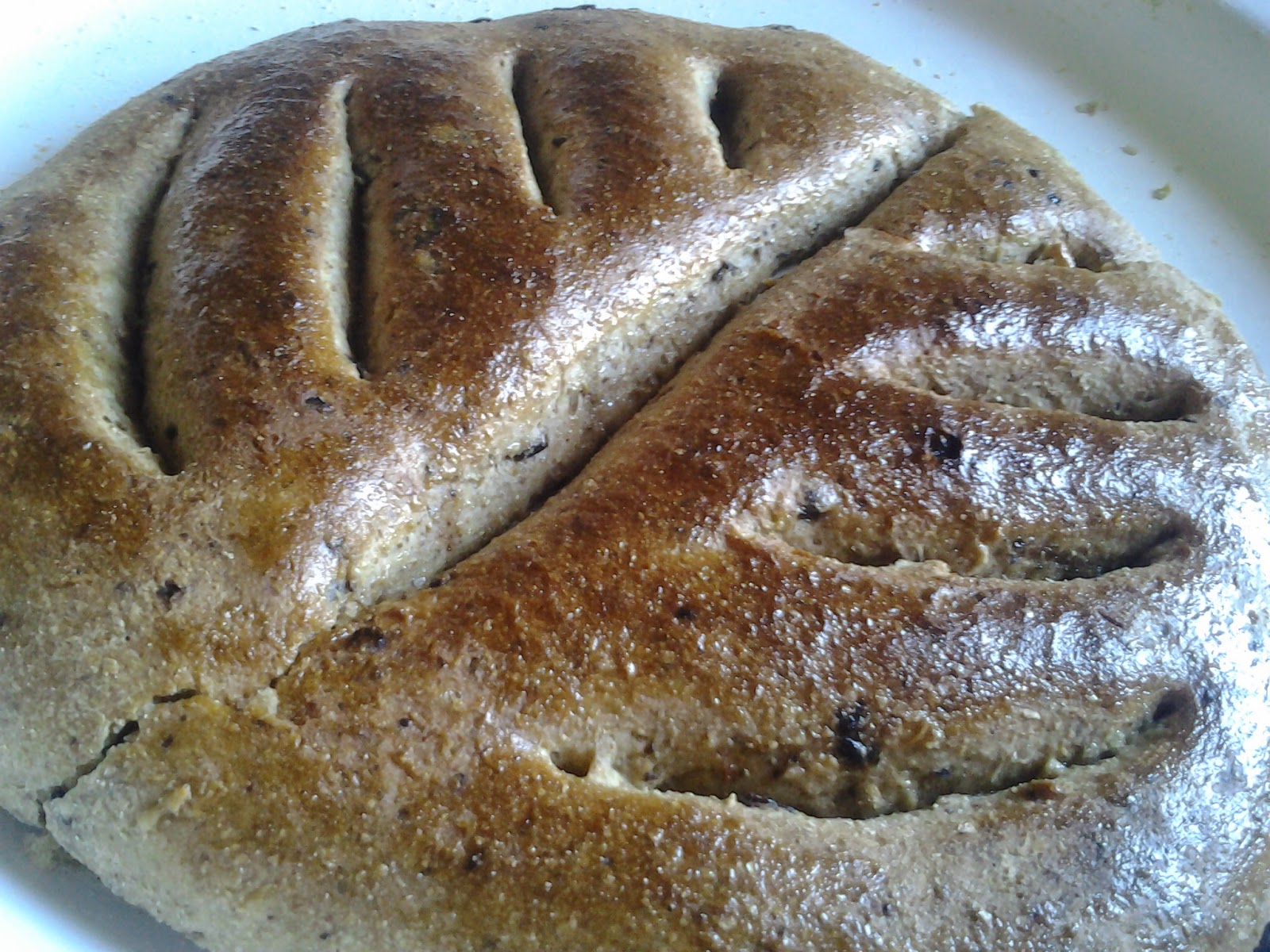 Thyme and Black Olives Bread Easy Cooking