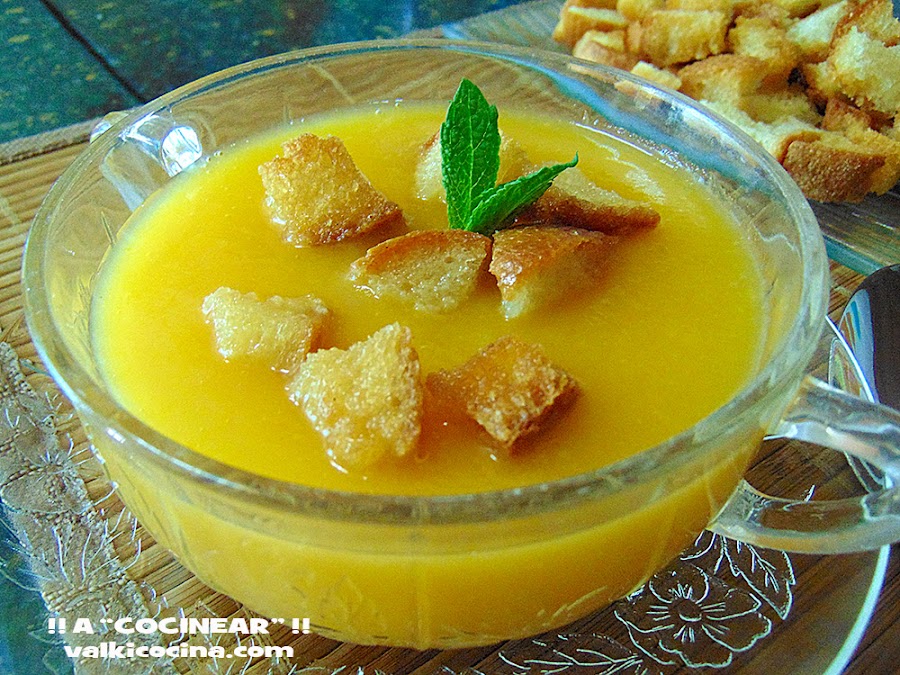 crema de calabacín con patata y zanahoria