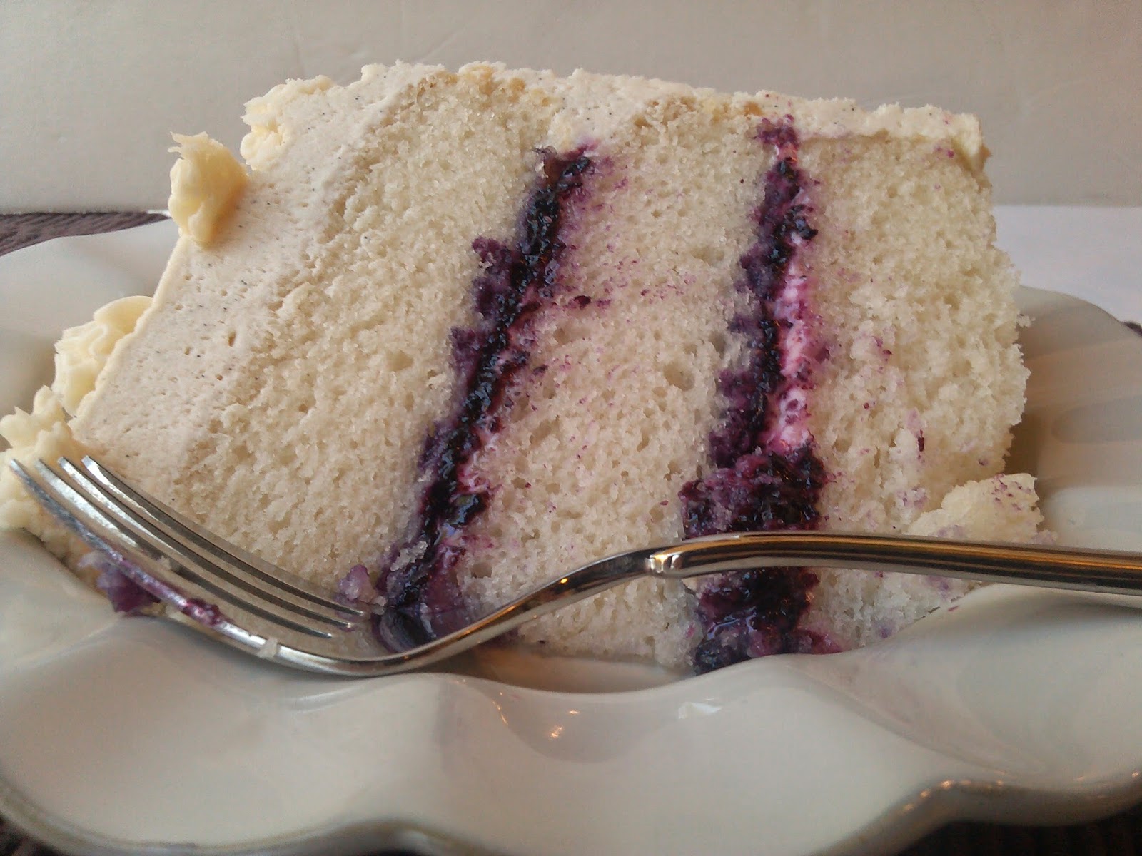 Fairy Wings and Pixie Dust... Lemon Blueberry Layer Cake gluten free
