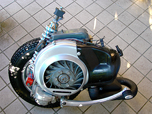 wicked vespa rally 200: engine