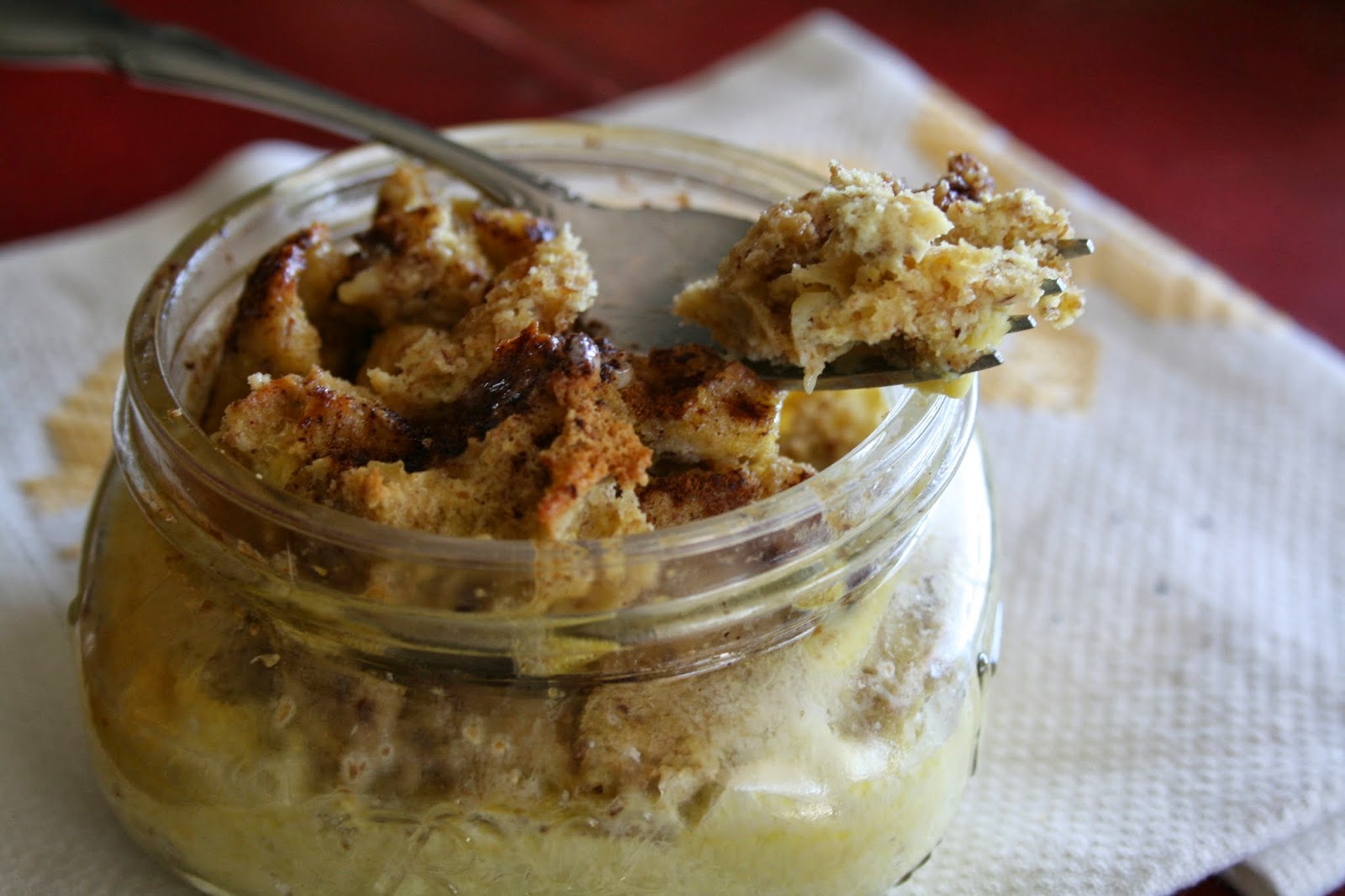 24/7 Low Carb Diner Breakfast Bread Pudding in a Jar