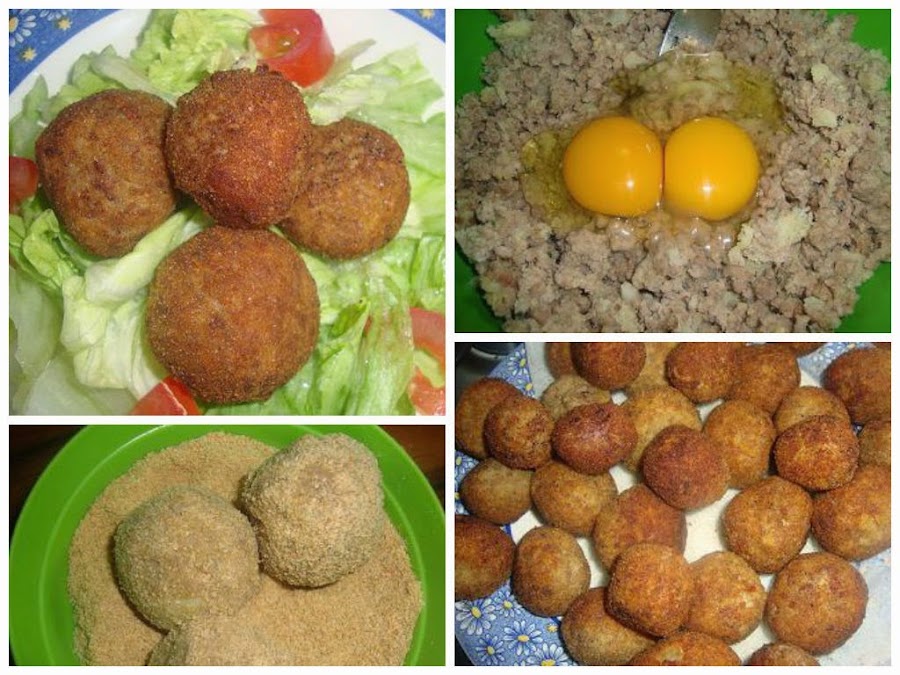 Esferas de carne molida 