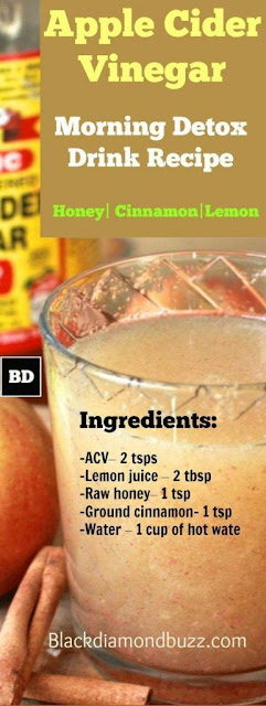 NATURAL CURES: DIY APPLE CIDER VINEGAR DETOX DRINK RECIPE