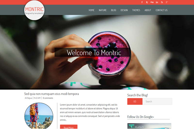Montric - Magazine Blogger Template Montric - Magazine Blogger Template