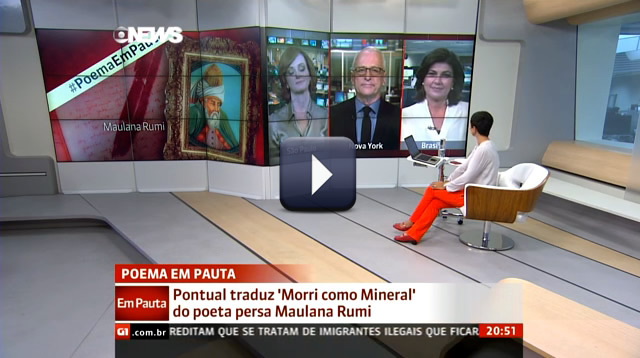 Jorge Pontual recita Rumi no GloboNews em Pauta