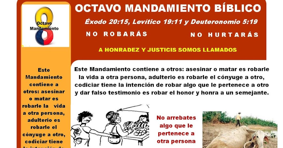 Con pasos firmes en Dios NO ROBARÁSOCTAVO MANDAMIENTO