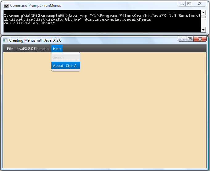 (Pure Java) JavaFX 2.0 Menus | InfoWorld