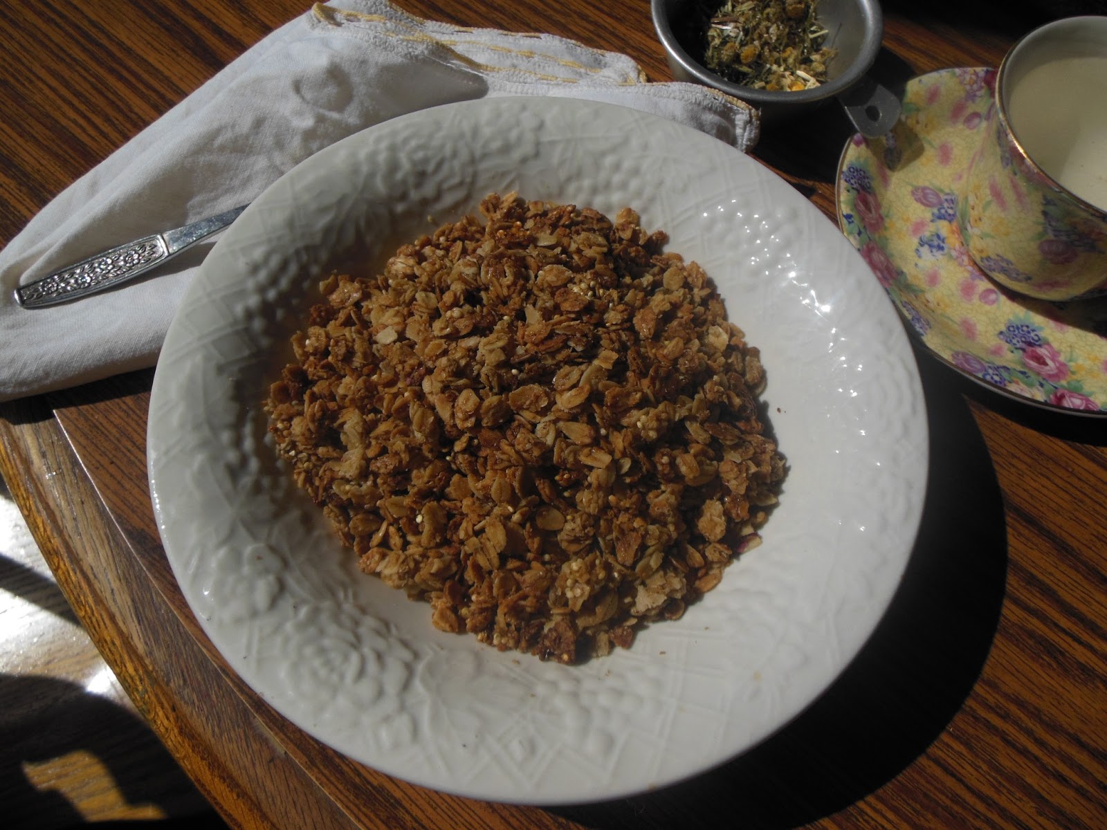 Life at Providence Lodge Adding Quinoa to Granola and other healthy habits
