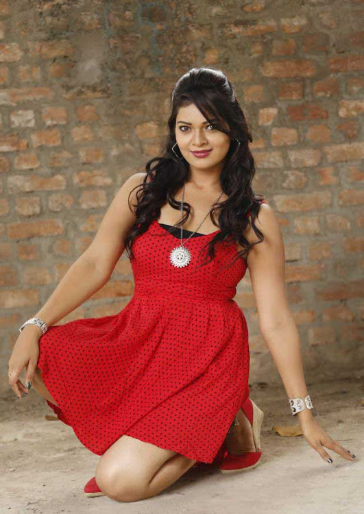 Ashwini Telugu Movie Actress in Red Sizzling Photoshoot