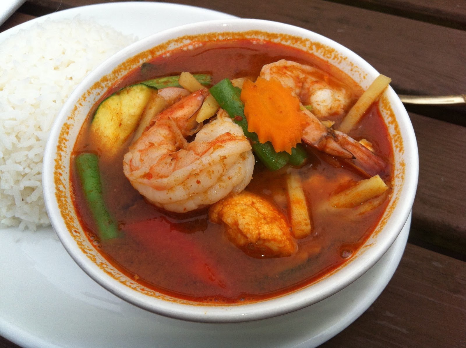 What's for dinner Thai curry in an English pub