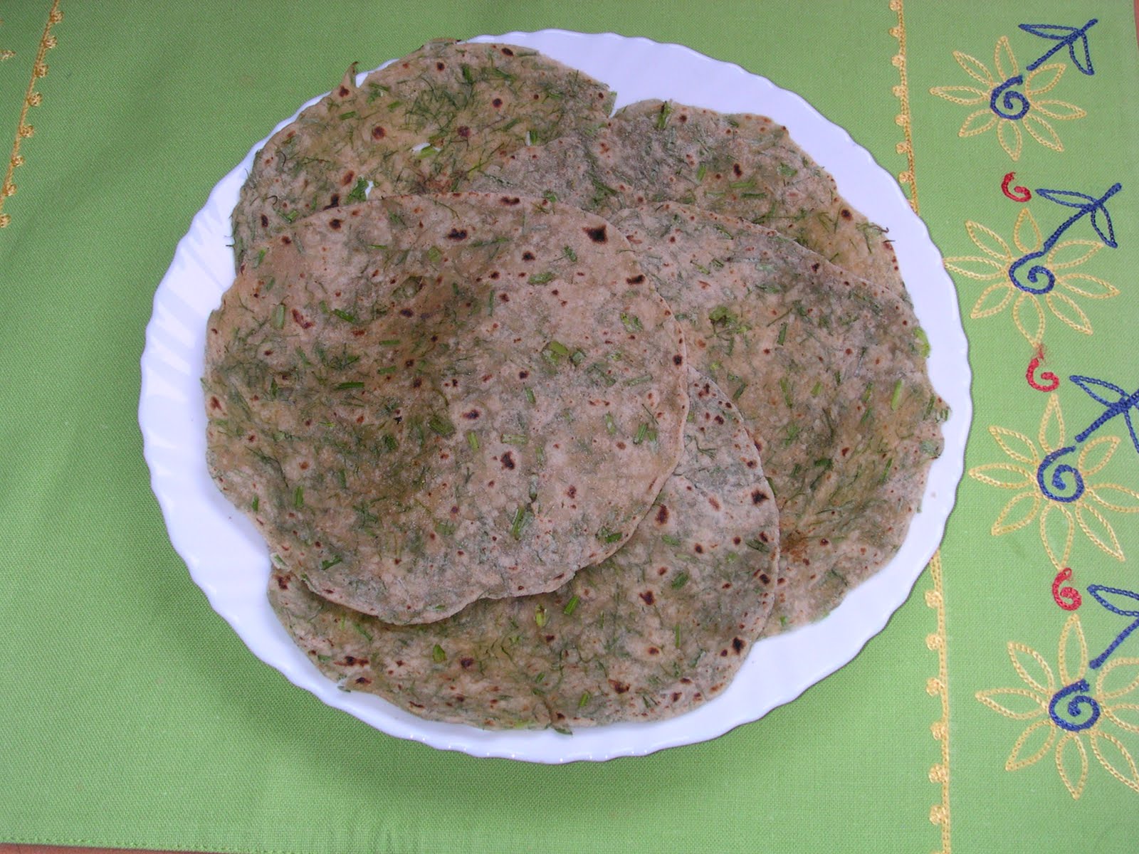 Enriching your kid! Dill Paratha/ Dill Flatbread