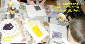 Homeschool Art Project How to make your own Prints with foam veggie trays