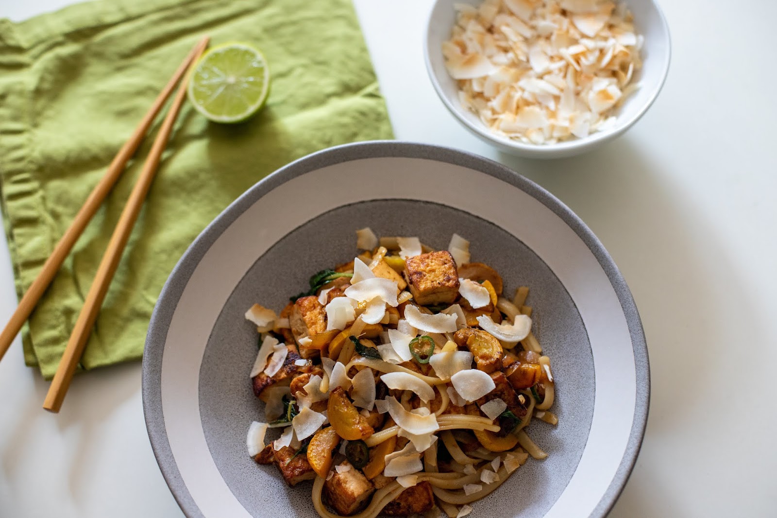Tofu & Summer Squash Stir Fry