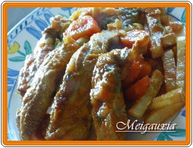  Guiso de costilla de cerdo con Rus Al Hanout 