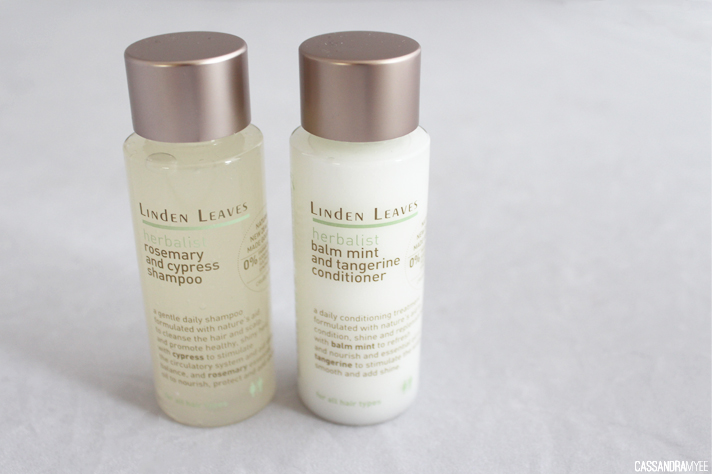 LINDEN LEAVES // Rosemary + Cypress Shampoo | Balm Mint + Tangerine Conditioner Review - CassandraMyee
