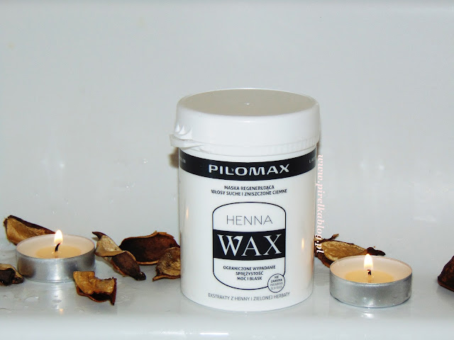 Pilomax Henna Wax, Maska regnerująca do włosów ciemnych