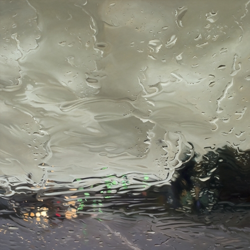 06-Above-Below-Gregory-Thielker-Oil-Paintings-In-The-Rain-Photo-realistic