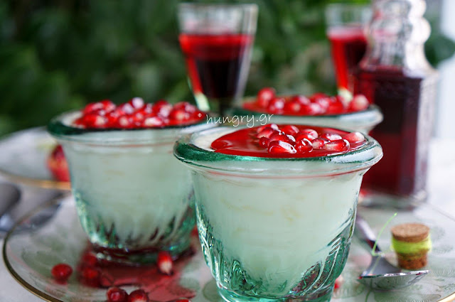 Rice Pudding with Pomegranate Syrup