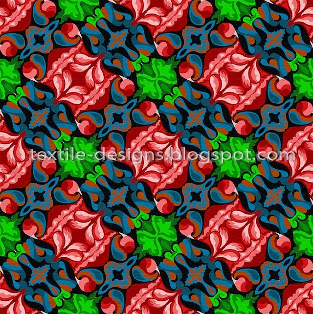 textile colorful indian patterns and designs, fabric print designs