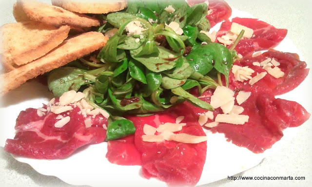 CARPACCIO CON PARMESANO