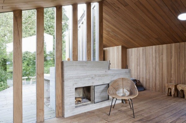 Deco-ecological fireplaces
