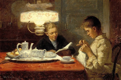 Sisters Winter Night (1891), Elin Danielson-Gambogi Sisters Winter Night (1891), Elin Danielson-Gambogi