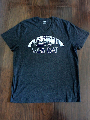 Nadia's DIY Projects: 3 DIY New Orleans Saints T-Shirt Designs