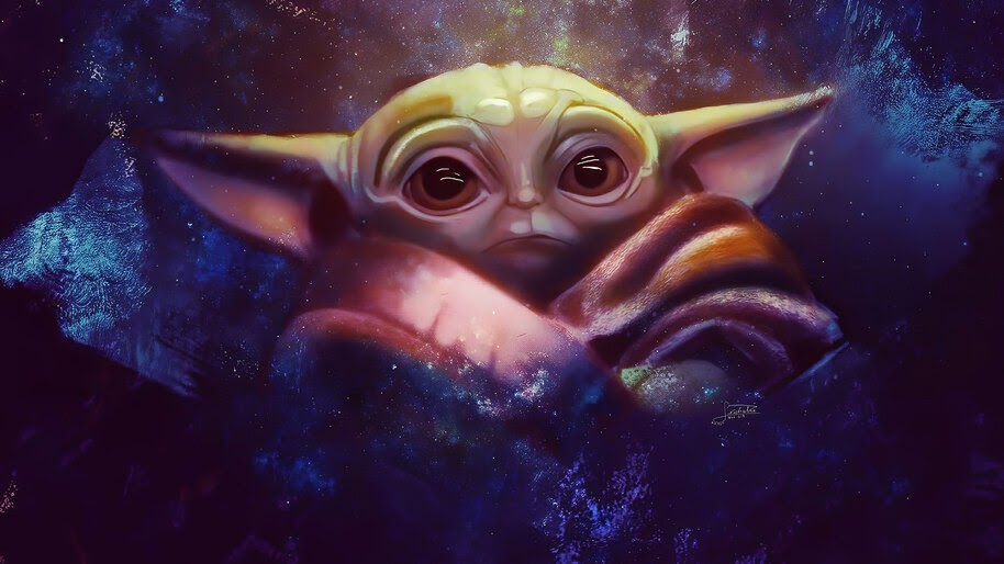 Baby Yoda, Art, 4K, #7.968