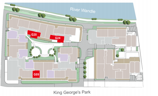 WestField House @ London Wandsworth Site Map