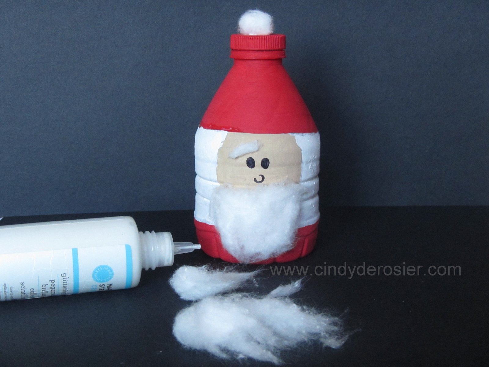 Cindy deRosier My Creative Life Water Bottle Santa Claus