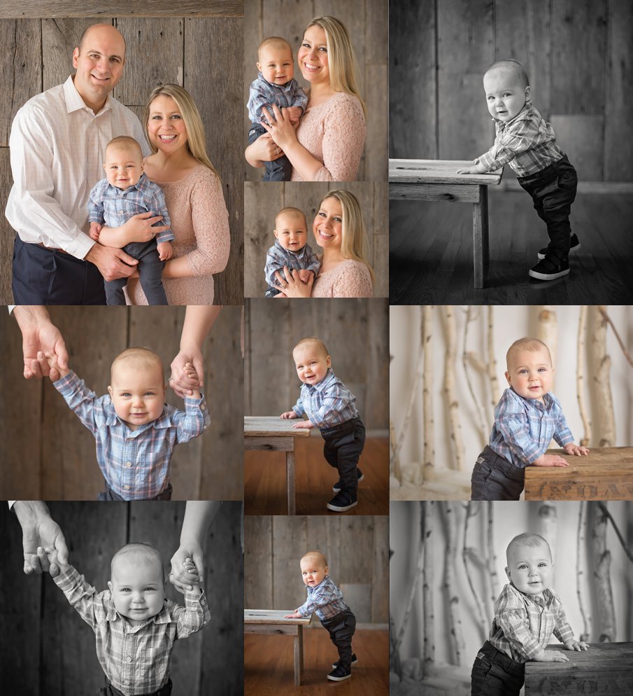 Nine Month Baby Boy Milestone Photos Northern Illinois photographer