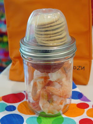  shrimp cocktail in mason jars for on the go or picnics