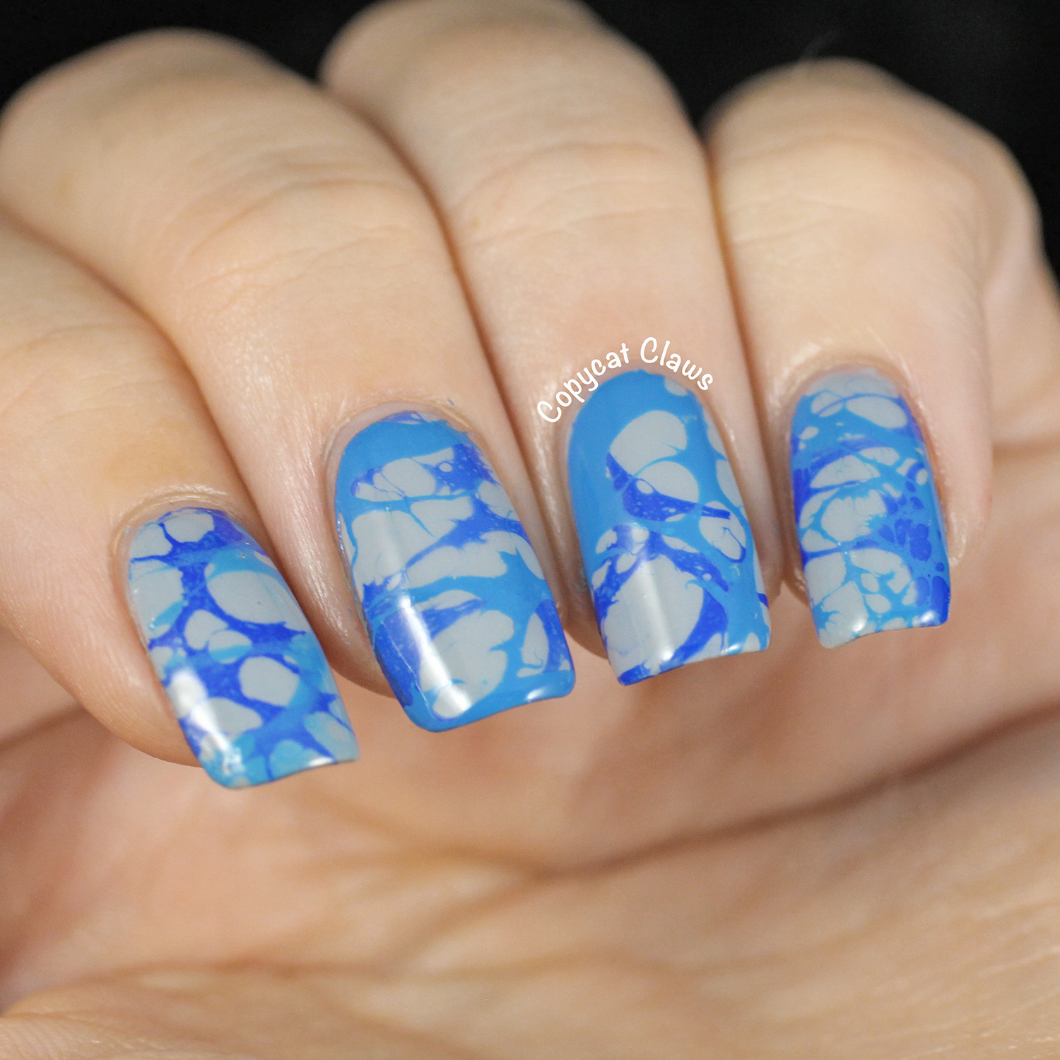 Copycat Claws: Triple Water Spotted Nails