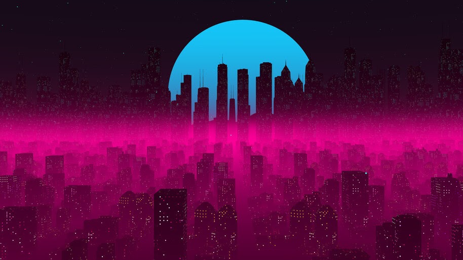 City, Buildings, Skyscraper, Digital Art, 4K, #6.1274