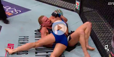 Video: Peleadora de UFC se hace del baño ¡En plena pelea!