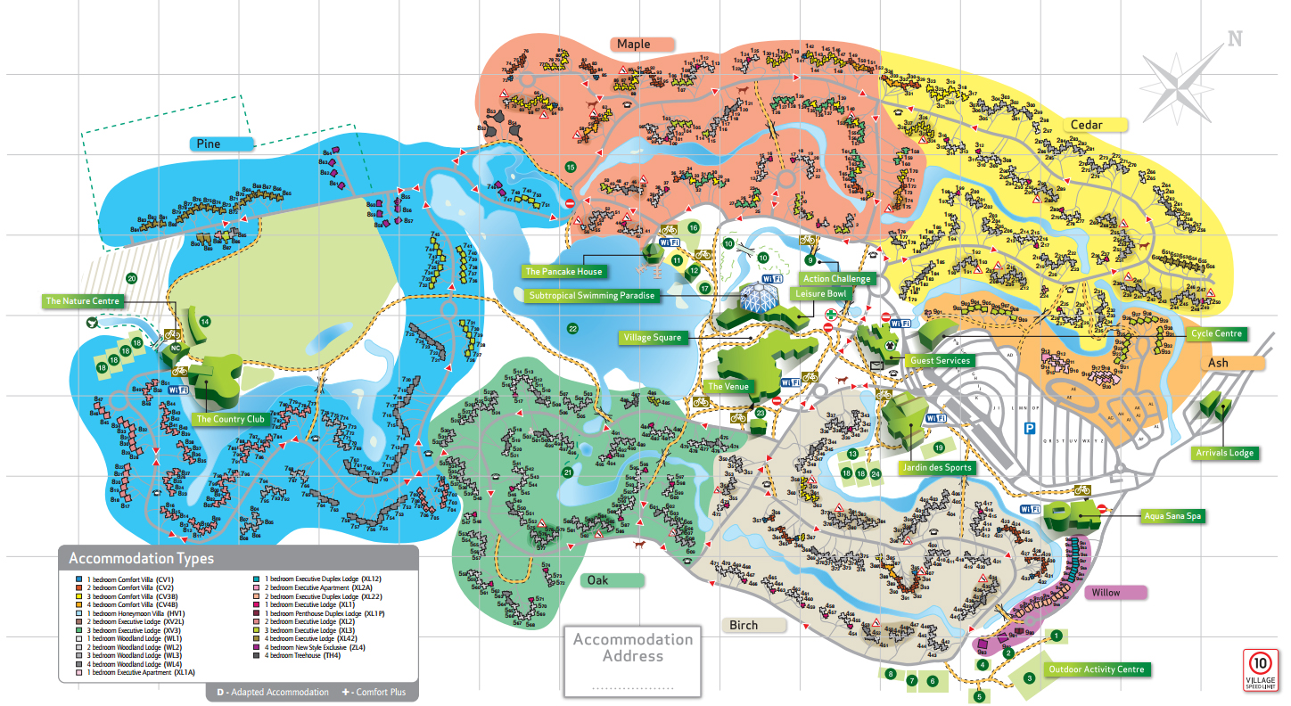 Center Parcs Map