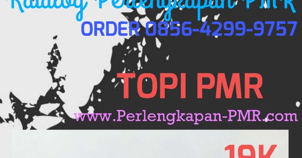 Topi PMR Murah Hanya Rp. 19.000 Bisa mencantumkan Nama Sekolah