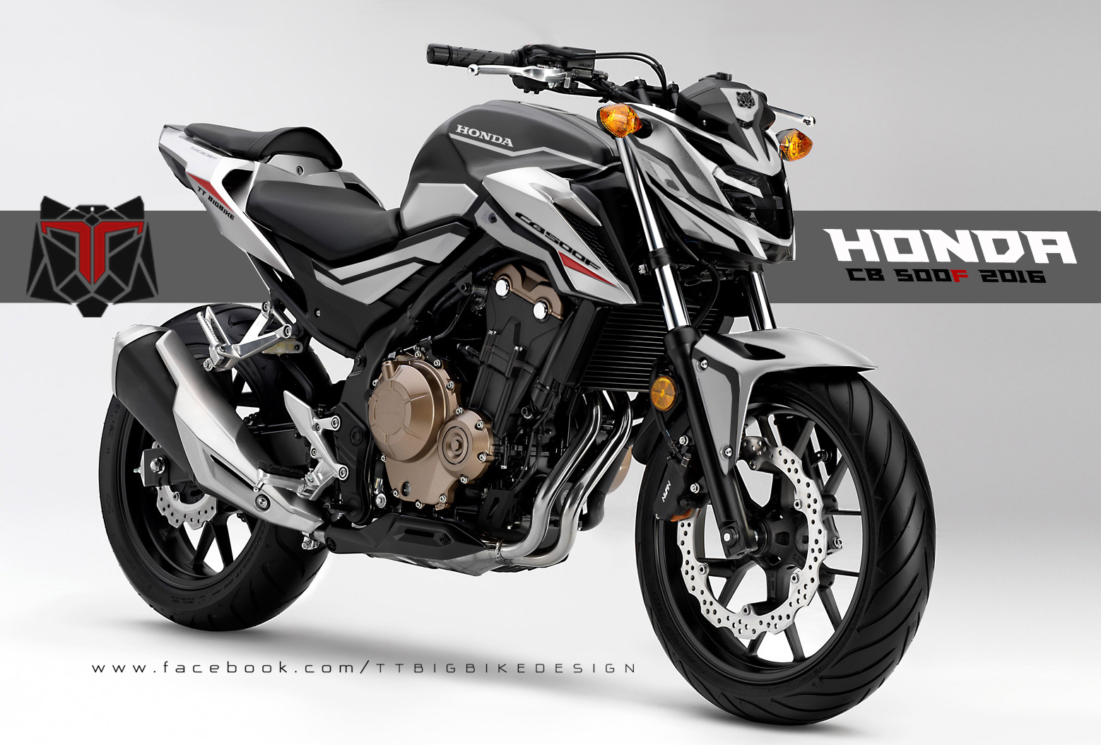 TT BIGBIKE DESIGN: HONDA CB500f Y2016 DESIGN CONCCEPT #1