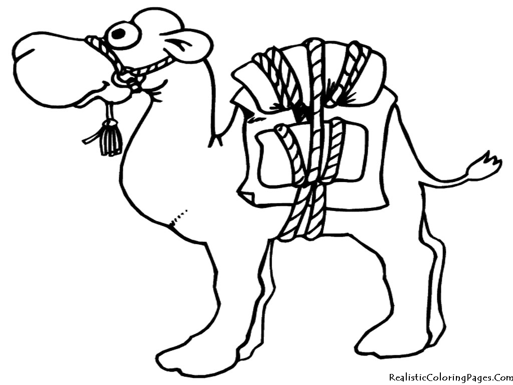 camle coloring pages for kids - photo #9