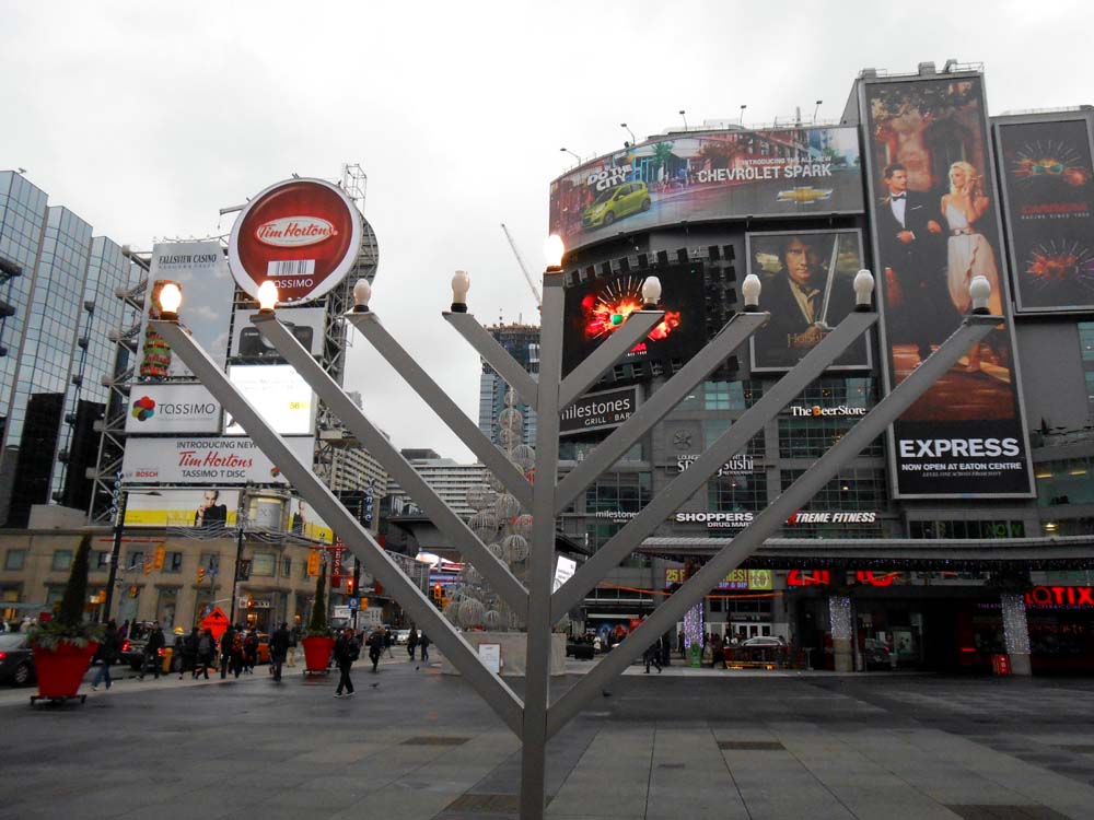 Toronto Grand Prix Tourist A Toronto Blog A Hanukkah Menorah in the