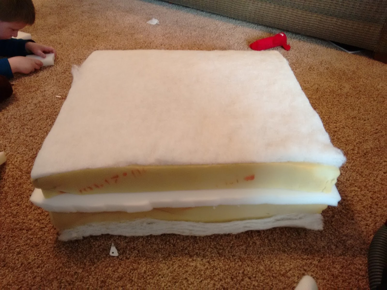 The Jernstad Journal Restuffing couch cushions