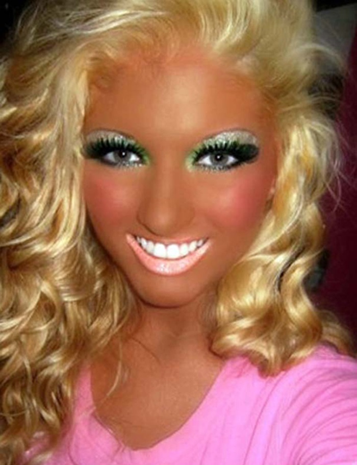 when putting on makeup