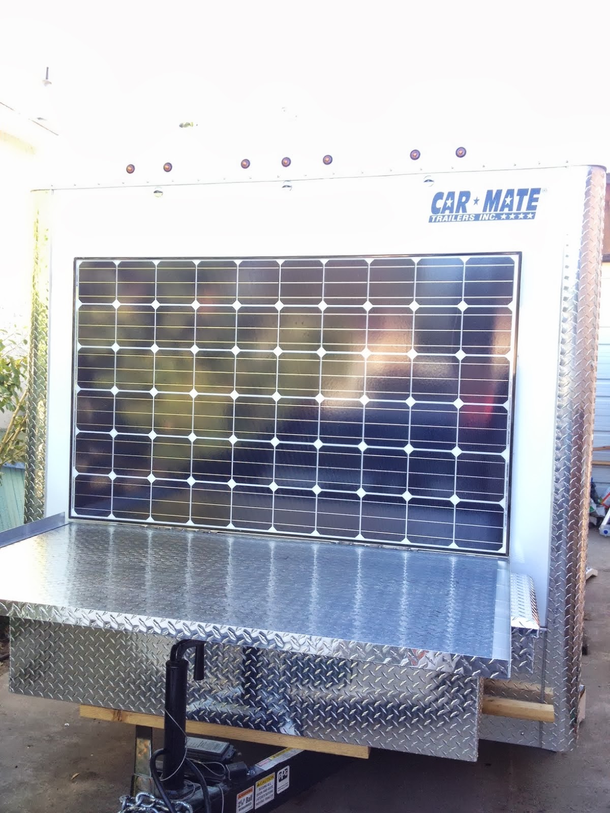 2013 CarMate 100 Solar Heated and Cooled Over The Top Cargo Trailer