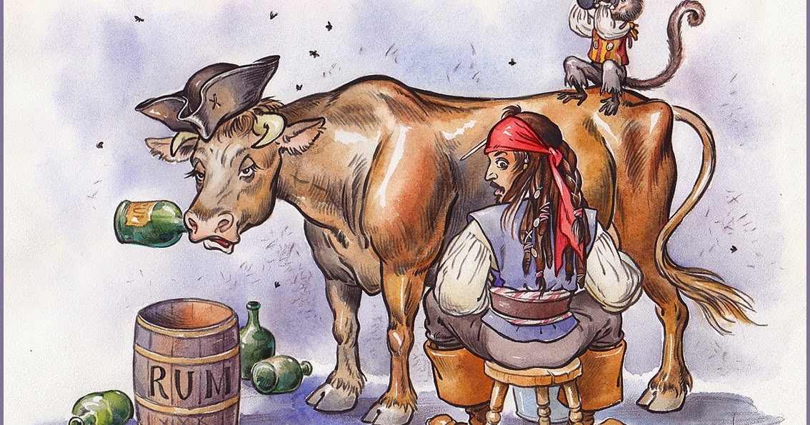 Пионеры доят коня картинка