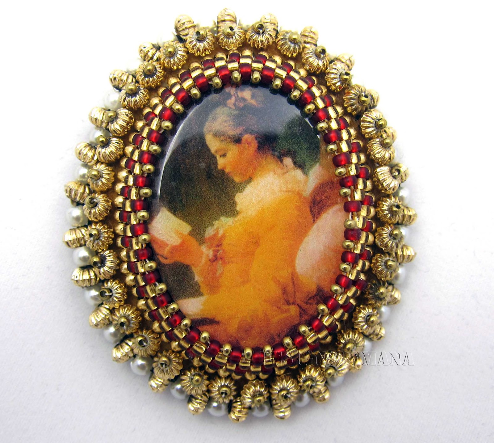 Beadfeast home of handmade bead embroidered jewelry Young Girl