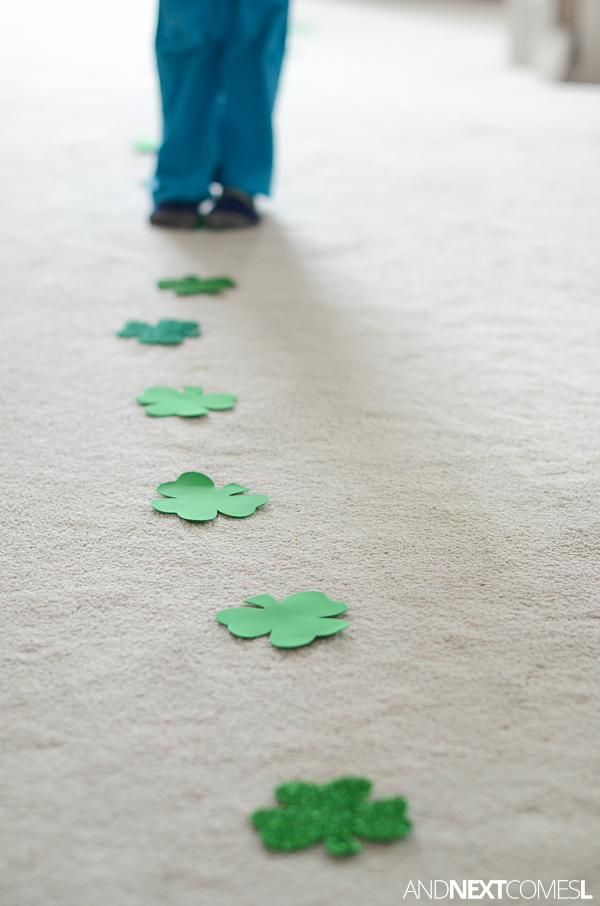 St. Patrick's Day Gross Motor Math Activity And Next Comes L