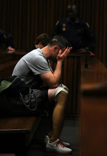 2 Oscar Pistorius breaks down in tears & walks without prosthetic limbs in courtroom as he pleads for lighter sentence