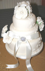 cake rose ivory cakes roses chintzy