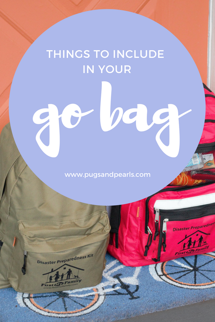 Things to Include in your GO BAG!